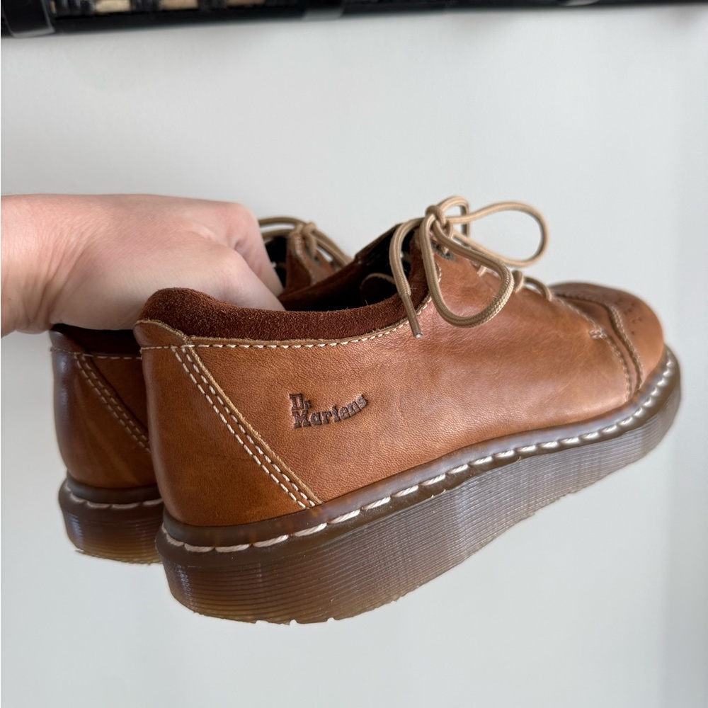 Dr. Martens 11664 Brown Leather Chunky Oxford Boots - Y2K 90s - Women's Size 9 - Picture 5 of 16